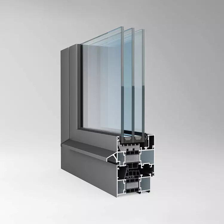 Классическое окно с термоизоляцией W72 W